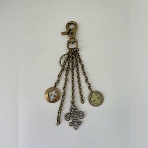 Kathy Van Zeeland Fleur-de-Lis Bag Charm